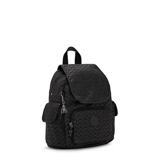 Kipling City Pack Mini Classic Printed Ryggsekk Svarte | NO 1732IL